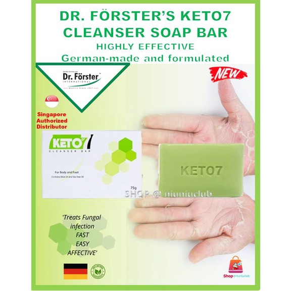 Fungal Cleanser Soap Body Wash Dr Forster Keto7 75g fungal antifungal anti bacterial Itchy