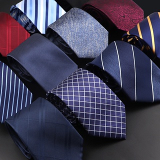 8cm Classic Silk Neckties for Men Standard Striped Business Tie Formal Wear Suit Wedding Party Neckties Male Accessory Gift