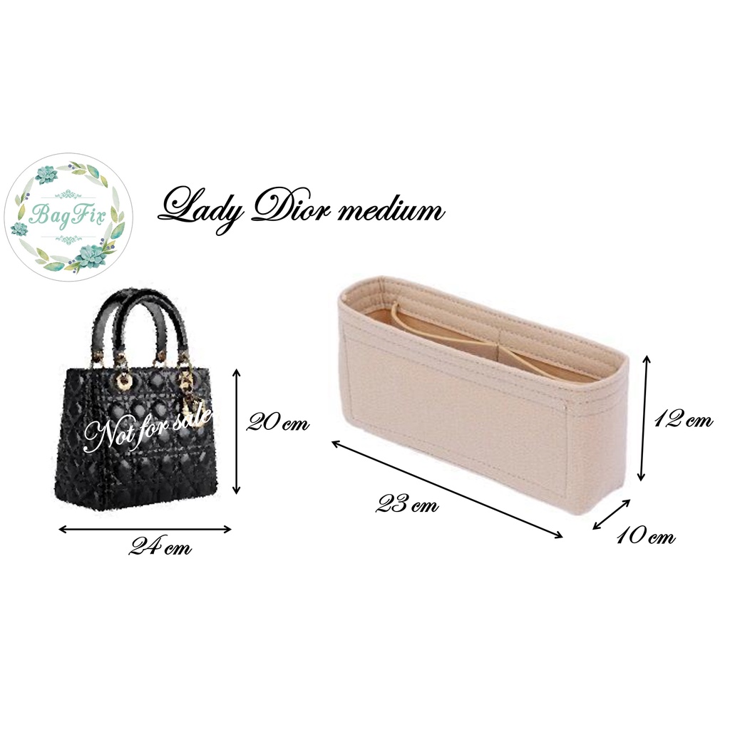 Image of Felt cloth bag insert for Lady Dior small medium large handbag #1