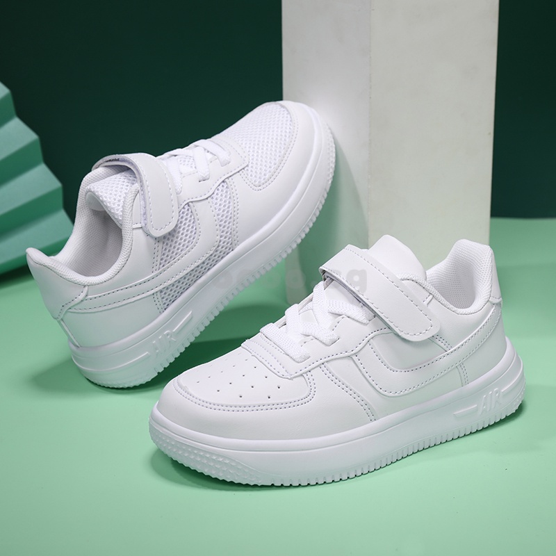 Cocoo.Sg Children'S Velcro Sneakers School Shoes Sneakers White Shoes For Girl Boy IUYM