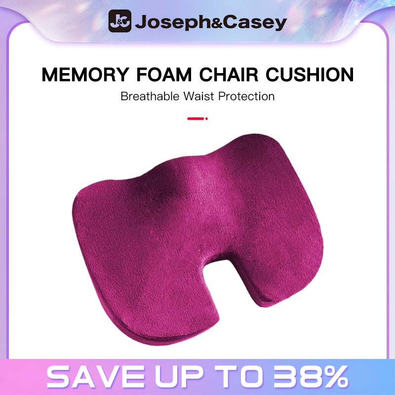 Relieves Coccyx and Improves Posture. 100% Memory Foam Orthopedic Pillows for Car Ultimate Set: Ergonomic Back and U-Shaped Seat Cushions Lumbar Pain Office and Home Chairs Sciatica Tailbone 
