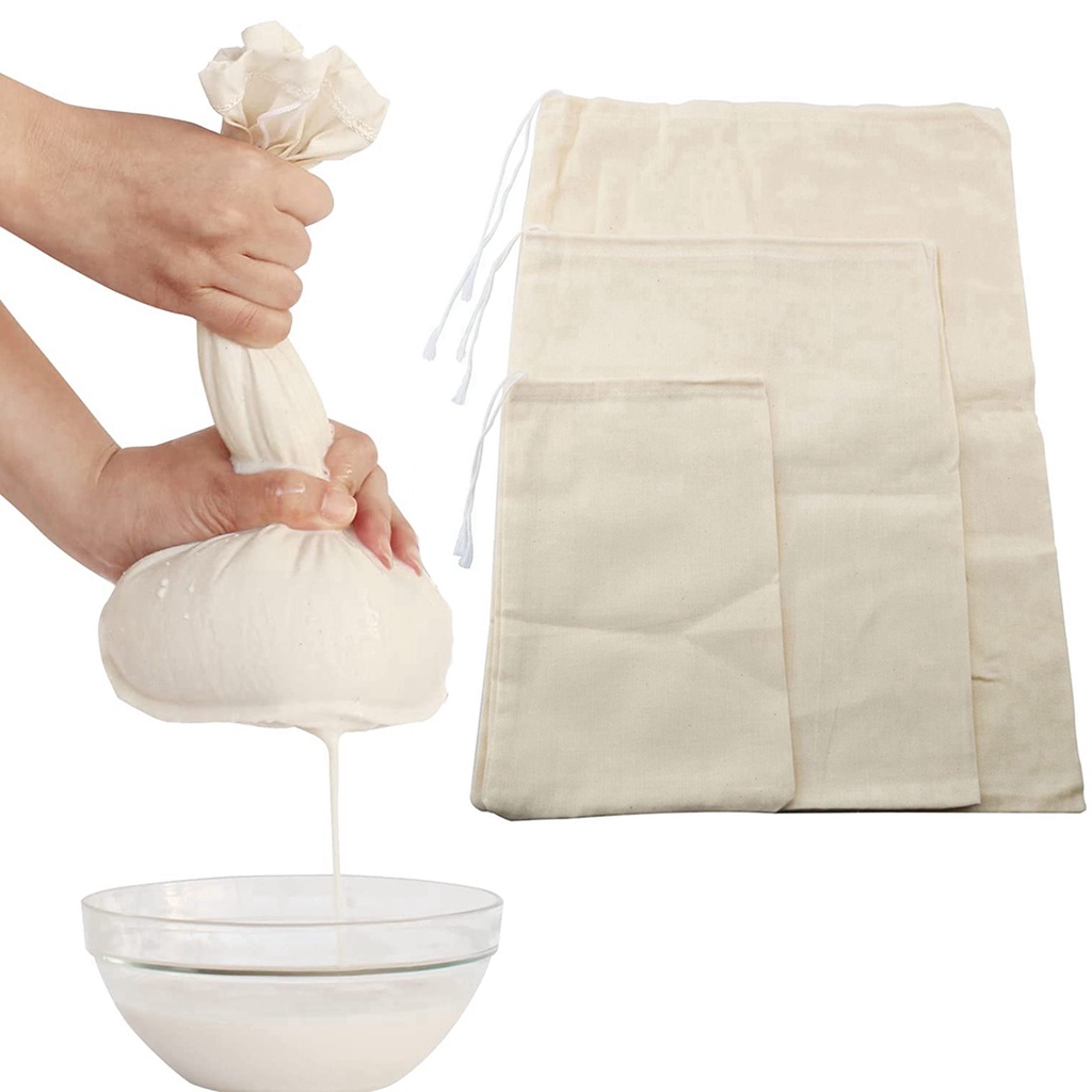 Reusable Cheesecloth Nut Milk Bags Strainer Cheese Cloth Bags for