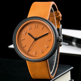 Casual Fashion Watches Men's Canvas Belt Contracted Stereo Digital Scale Quartz Women's Watch