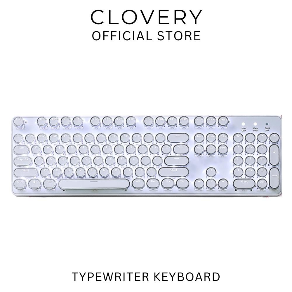 [CLOVERY] Keyboard ASMR mechanical typing typewriter aesthetic neon