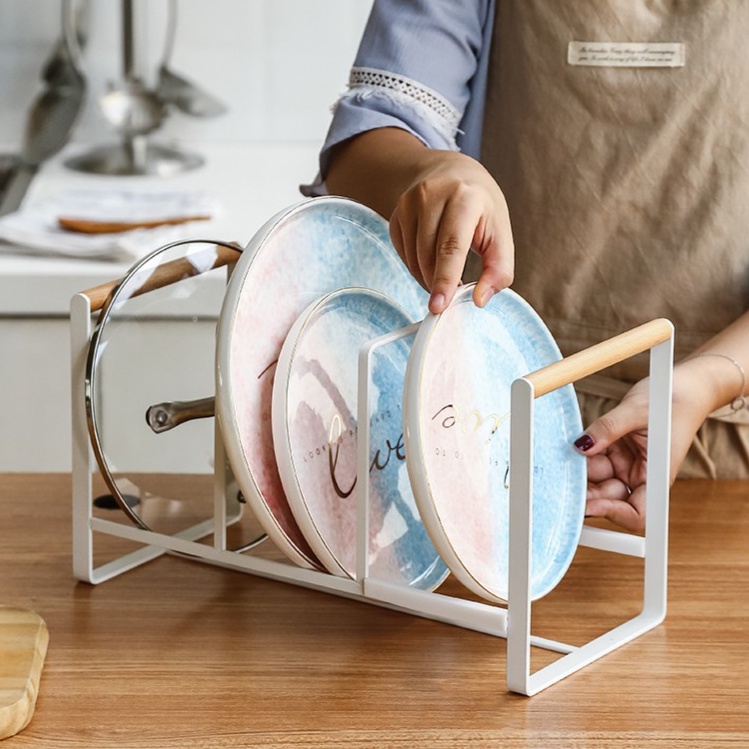 HOMELY Multifunctional Portable Dish Rack Plate Rack Japanese Style