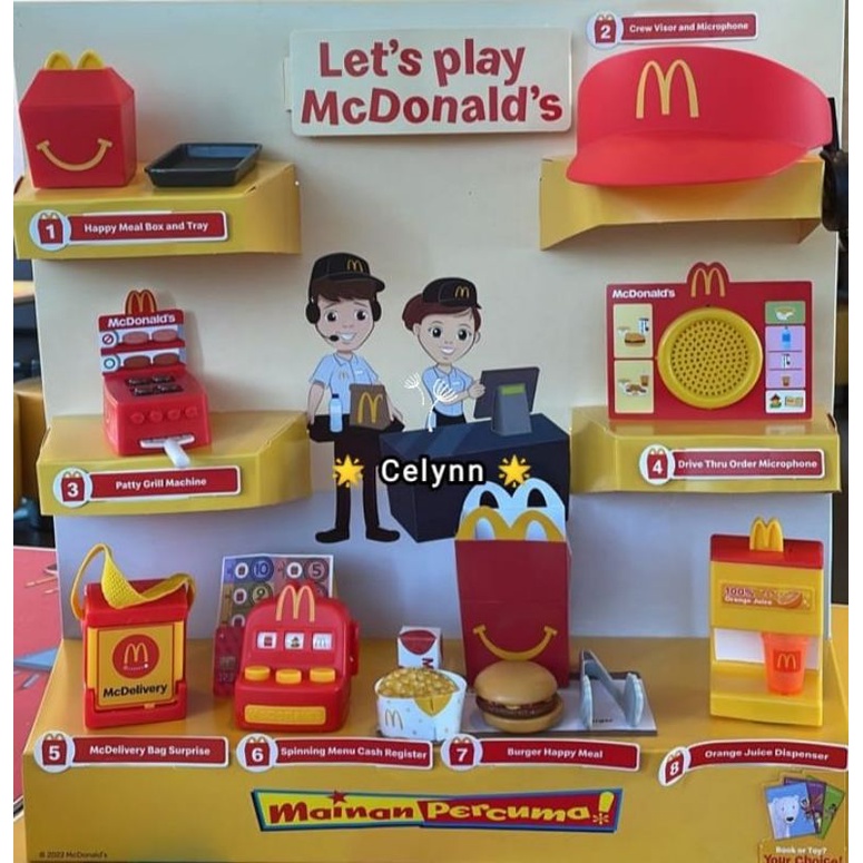 Mcd Mcdonald's Happy Meal Toy Let's Play McDonald's MasakMasak 2022 Shopee Singapore