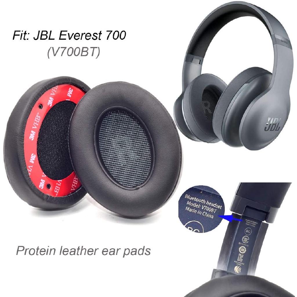 For JBL V700BT (Everest 700) Headphone Replacement Ear Pads V700 Earpad Protein Leather and Memory Foam