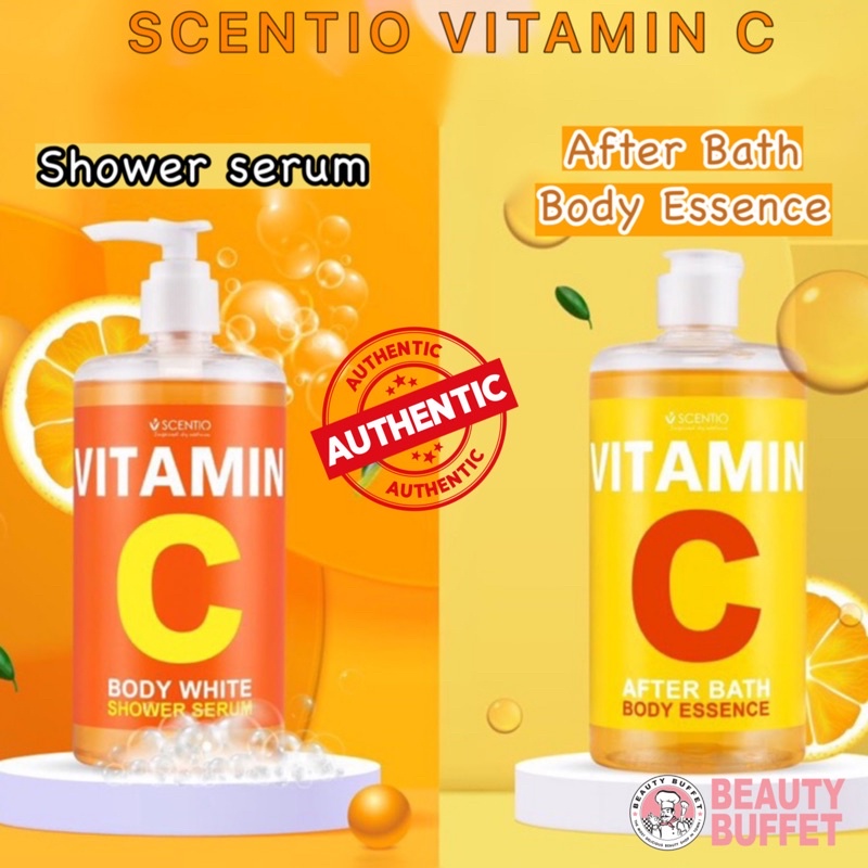 Scentio VITAMIN C BODY WSHOWER SERUM & AFTER BATH BODY ESSENCE (450ML