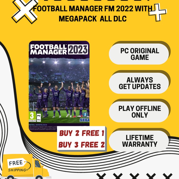 Football MANAGER 2023 / FM 23 WITH MEGAPACK ALL Etc ORIGINAL PC ...