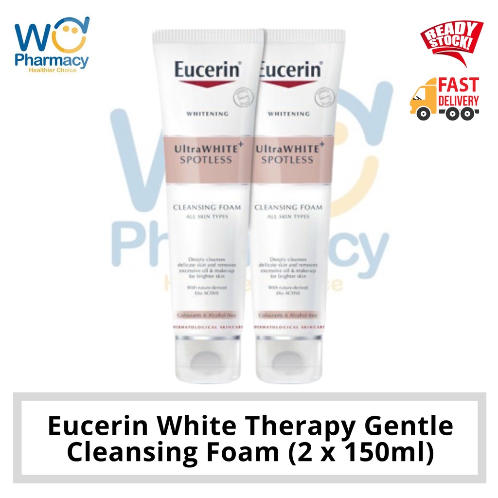 Eucerin Whitening Ultrawhite Spotless Gentle Cleansing Foam 150ml / 2 x