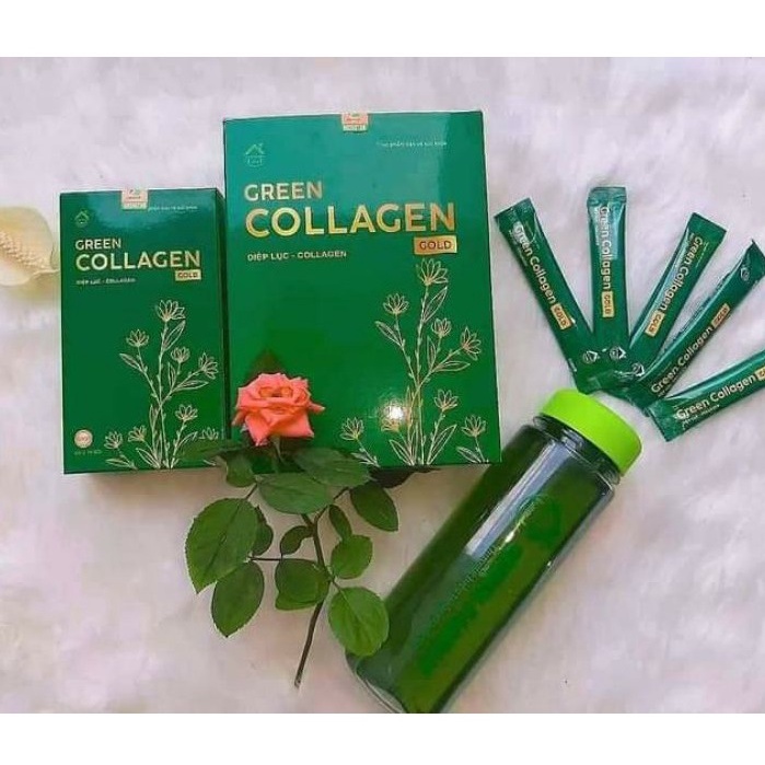 [Box Of 30 Packs] Genuine GOLD COLLAGEN Chlorophyll New Model Shopee