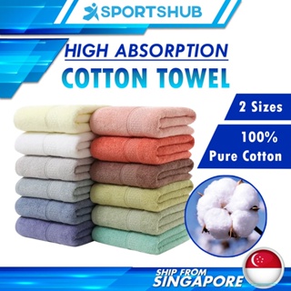 100% Premium Pure Cotton Bath Towel Face Towel Bathrobe For Sport Gym Shower Baby Pool Spa Big Lightweight Quick Drying