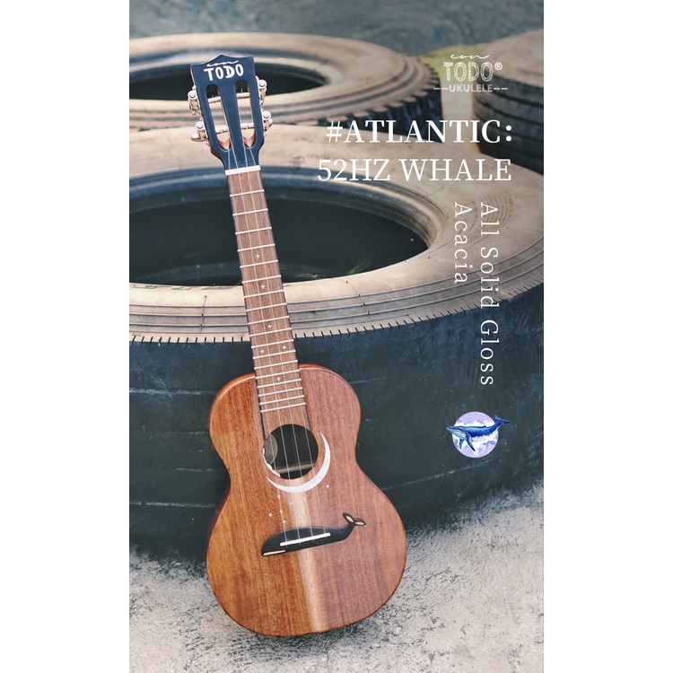 [TODO Ukulele] Limited Edition [52Hz Whale] All Solid Acacia Concert