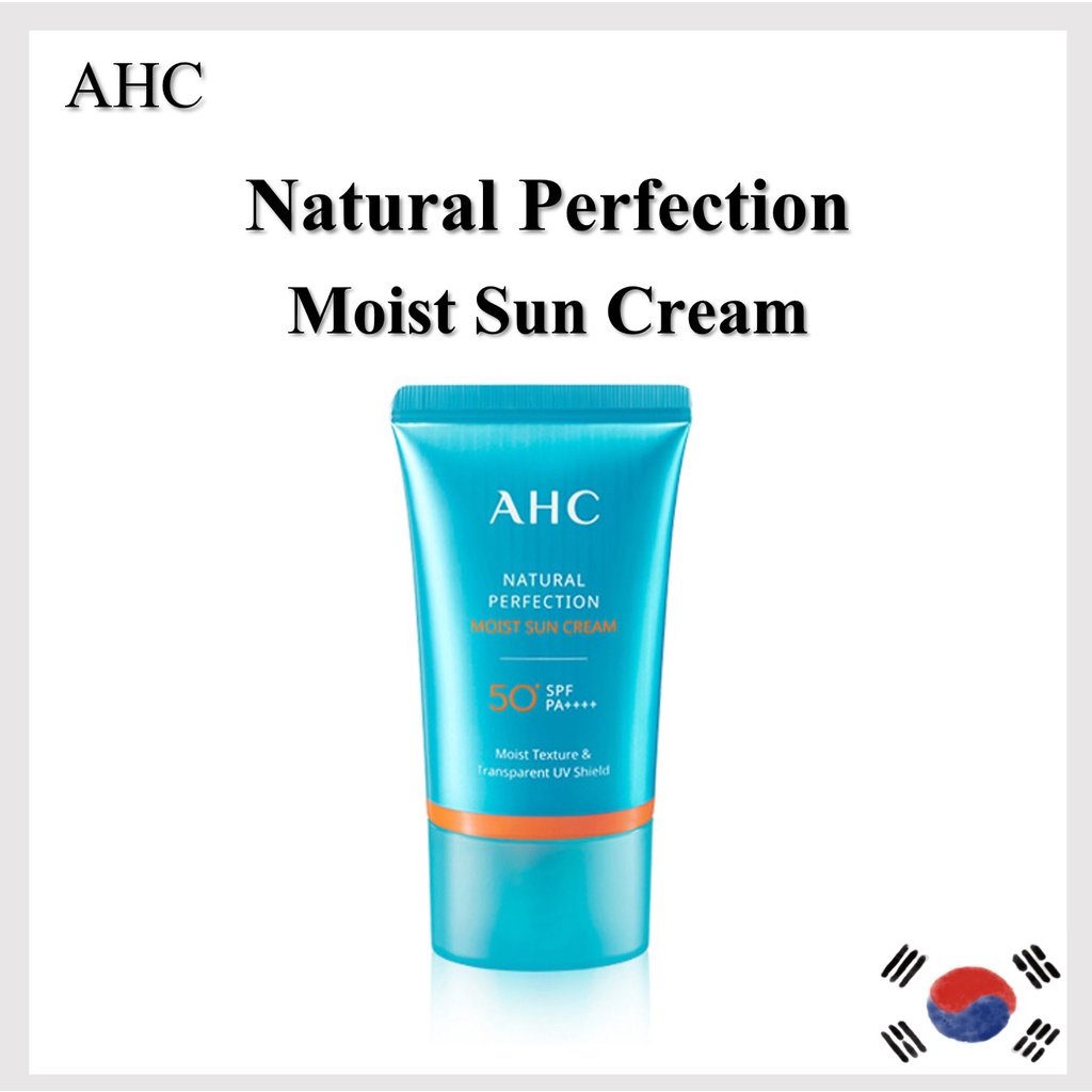 [AHC] Natural Perfection Moist Sun Cream 50ml face Sunscreen k beauty