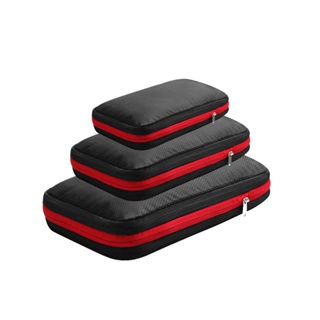 Travel Compression Storage Bag Set Large-Capacity Double-Layer Nylon Packing Cubes Set 3Packs
