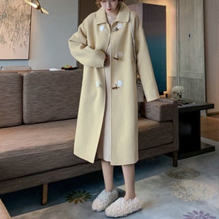 Image of thu nhỏ Autumn Woolen Coat Women's Mid-Length 2021 Winter Horn Buckle High-End Small Trendy #3