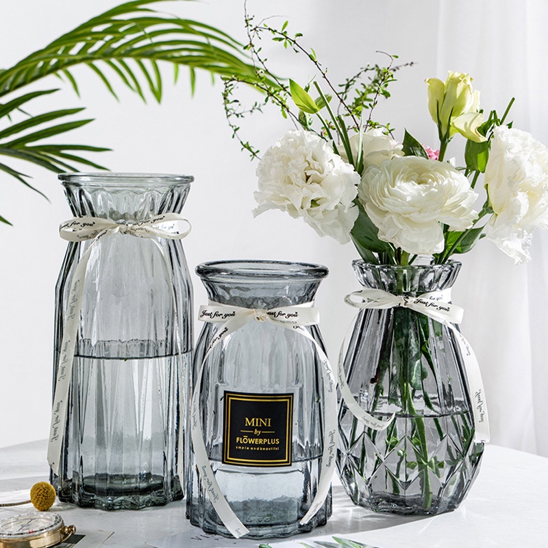 Flower Vase Flower Arrangement Water Chestnut Clear Glass Vase Perfect Wedding Center Vintage Decor