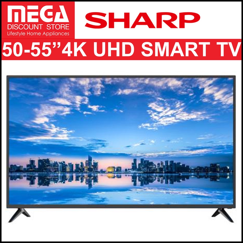 SHARP 5055" 4K UHD SMART TV (4TC50EJ2X / 4TC55EJ2X) Shopee Singapore