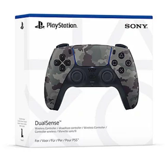 Playstation 5 Wireless Dualsense Controller Gray Camo (12 Months