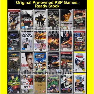 PSP UMD Disc Cartridge PlayStation Games Second Hand Pre-owned Used Games GTA Tekken Bleach Set A