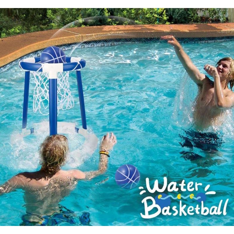 Water Floating Basketball Hoop Goal Swimming Pool Toy for Kids and