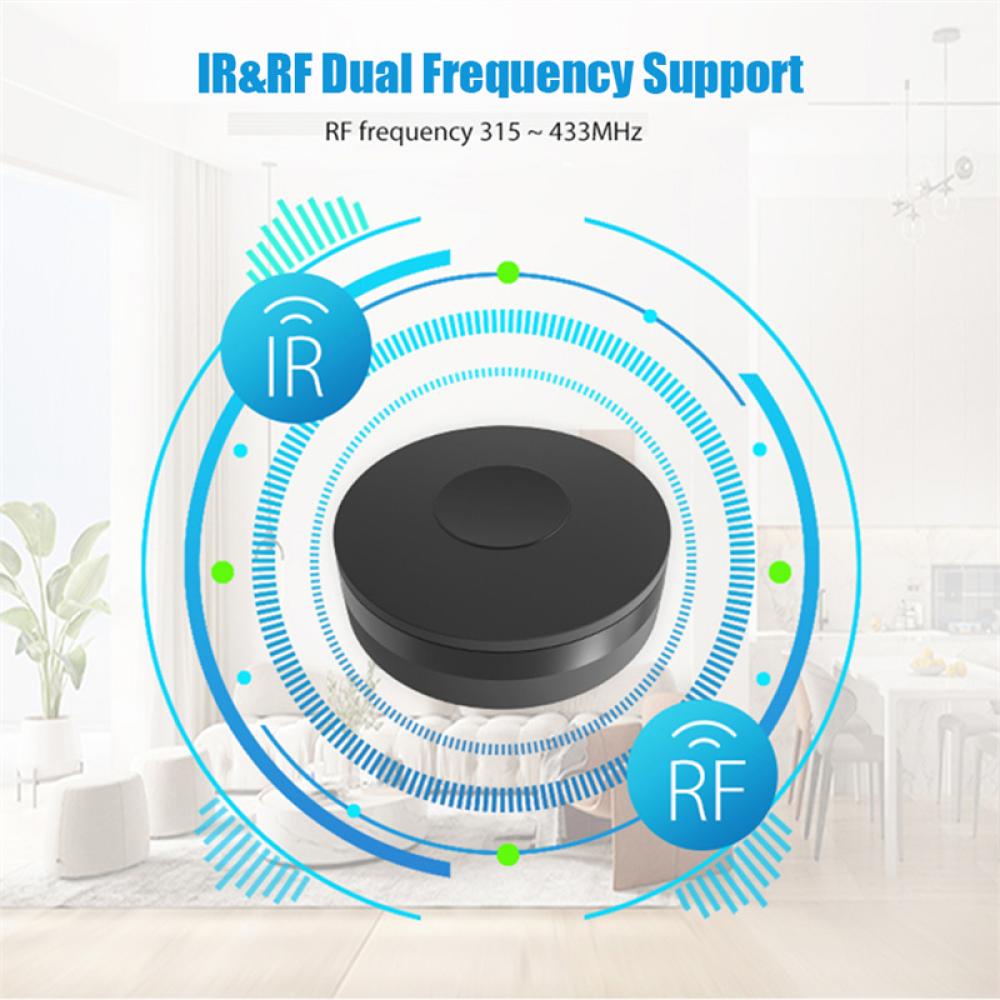 HOTWIND Tuya WiFi IR+RF Remote Controller Universal Smart TV DVD Air Conditioner Remote Control Work With Google Home Alexa V5Z2