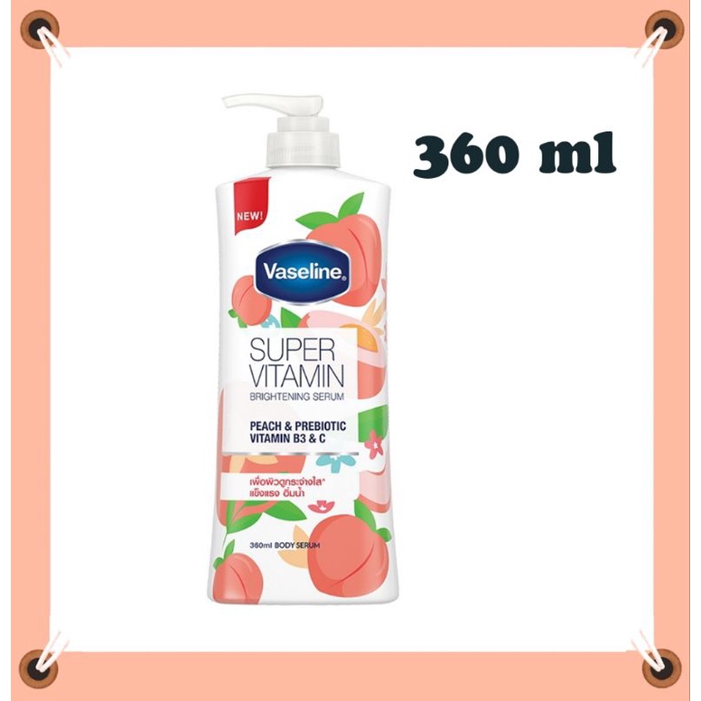 vaseline lotion peach