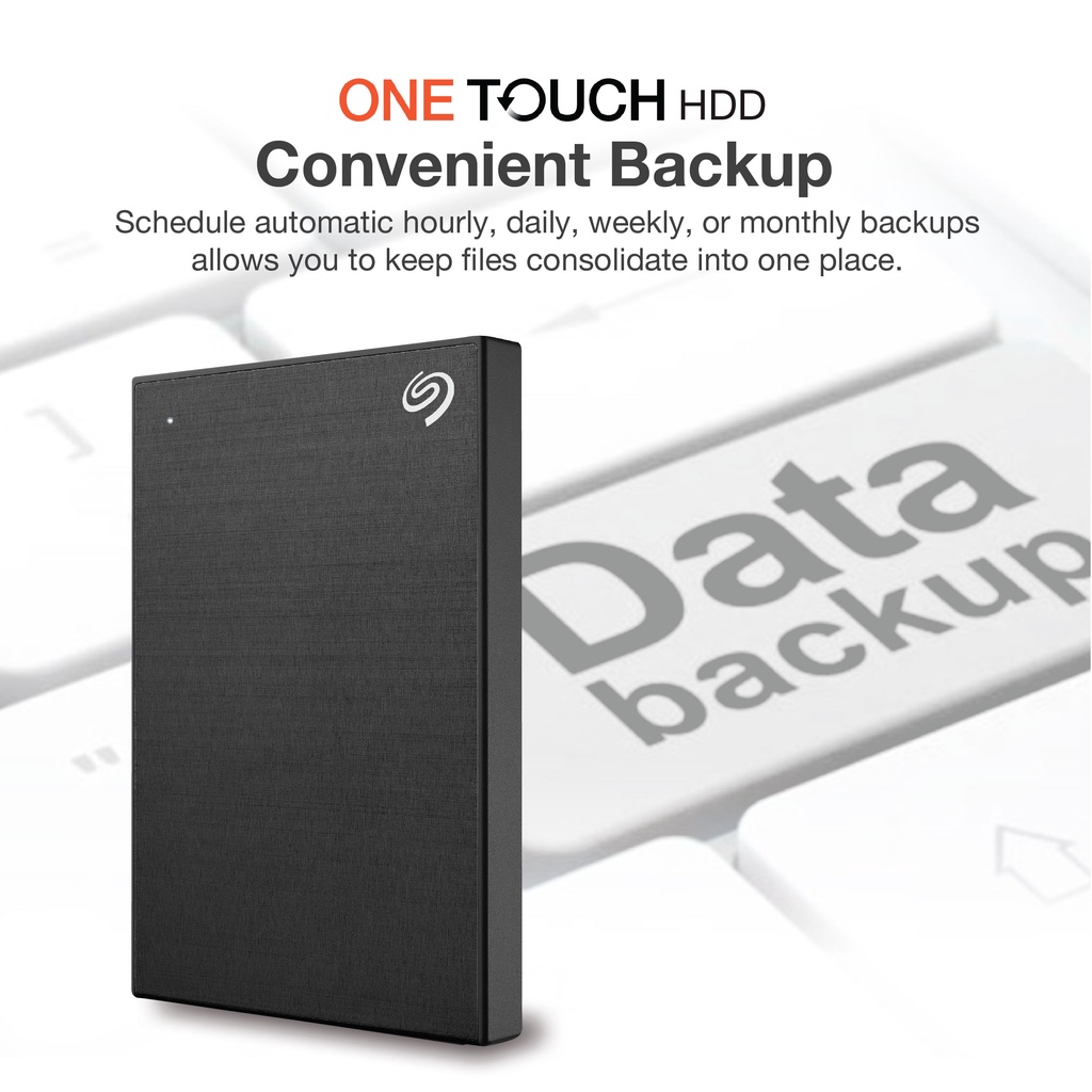 Seagate NEW One Touch External HDD upgraded with Password Protection / Hard Drive / Hard Disk / USB3.0 (1TB/2TB/4TB/5TB)