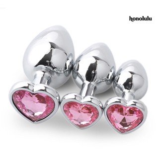 HCR_Anal Plug Smooth Easy to Clean Aluminum Alloy Butt Beads Sex Toy Adult Product