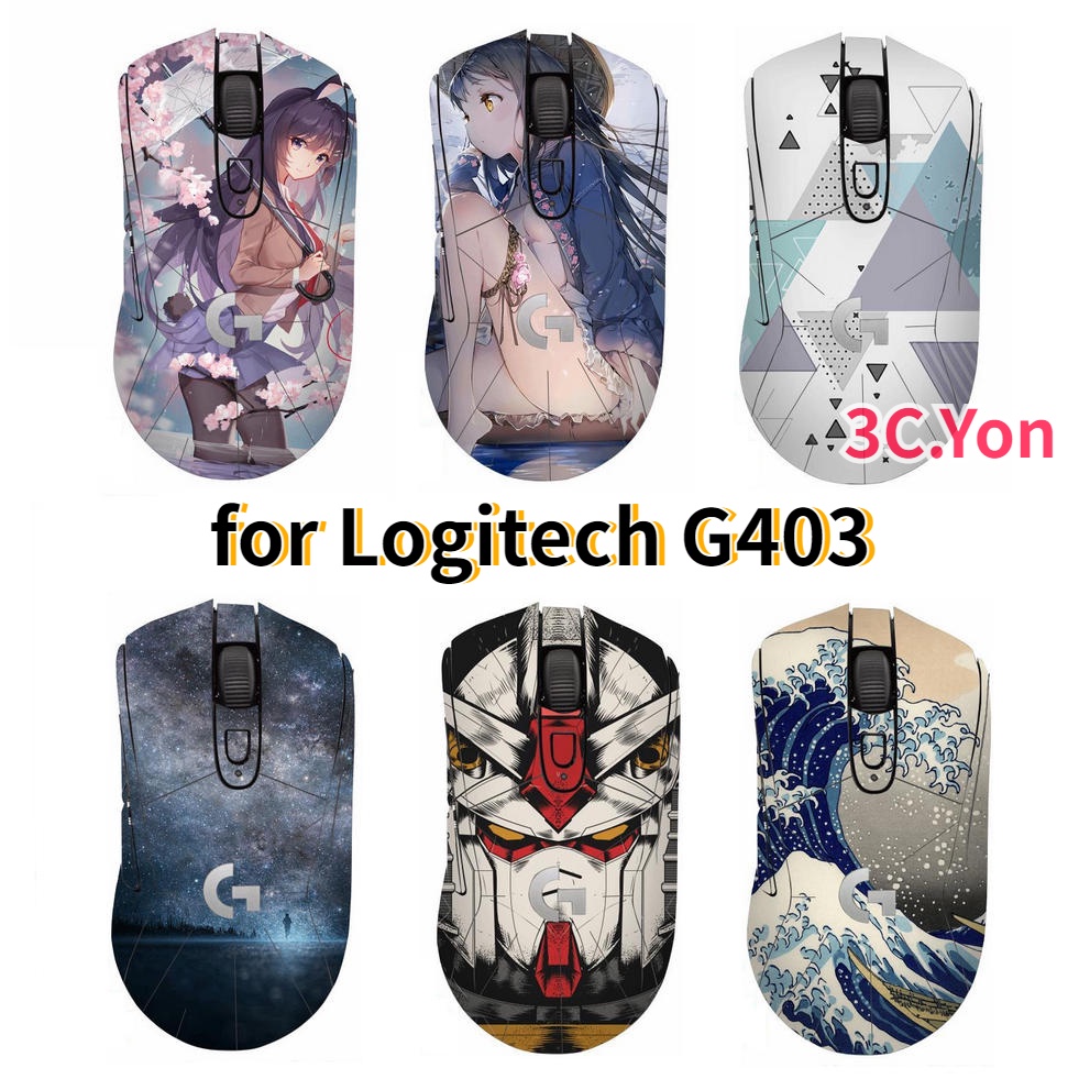 Mouse Skin for Logitech G403 Matte Sticker Wireless Mouse Skates Side