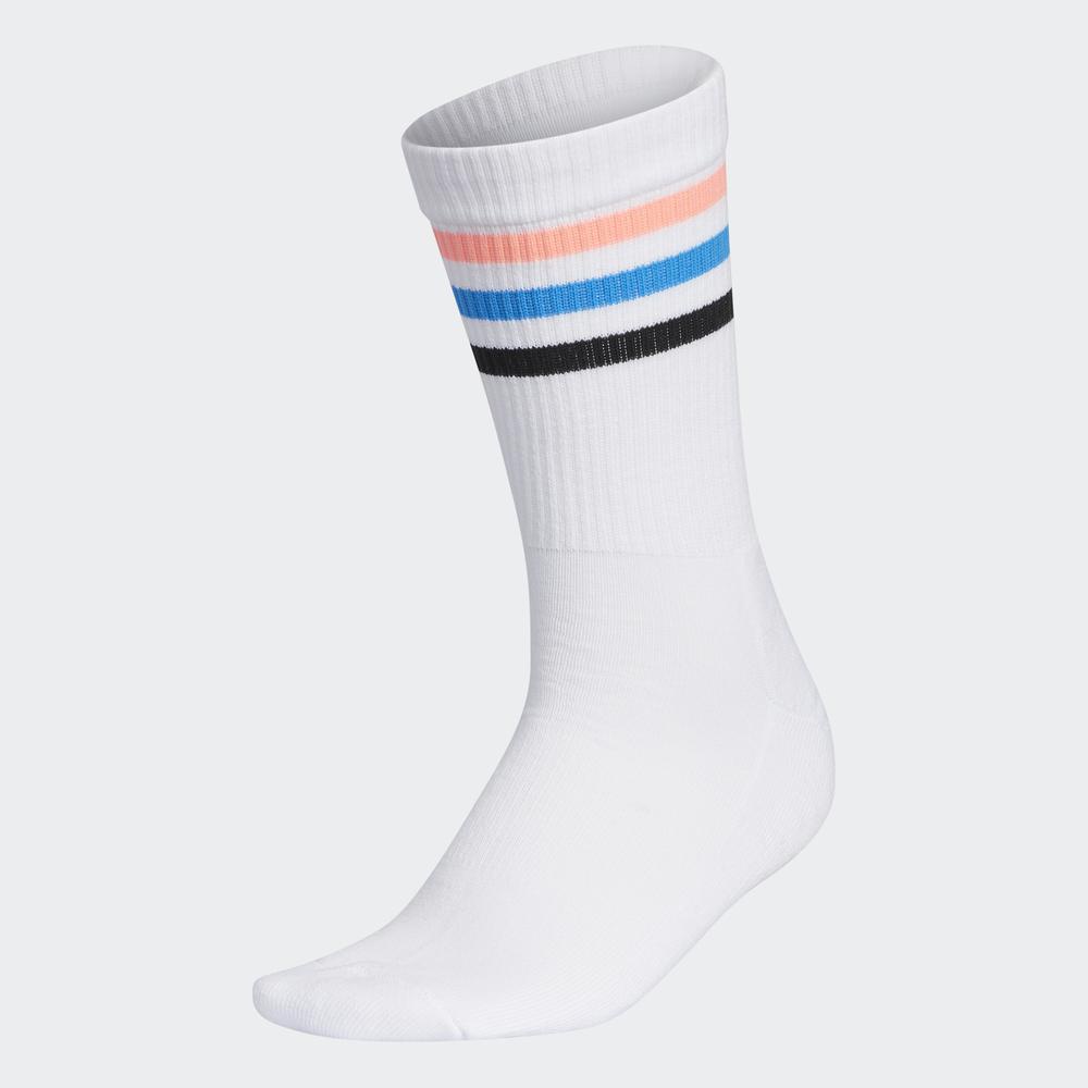 Image of adidas GOLF Recycled Materials 3-Stripes Crew Socks Women White HA5932 #0
