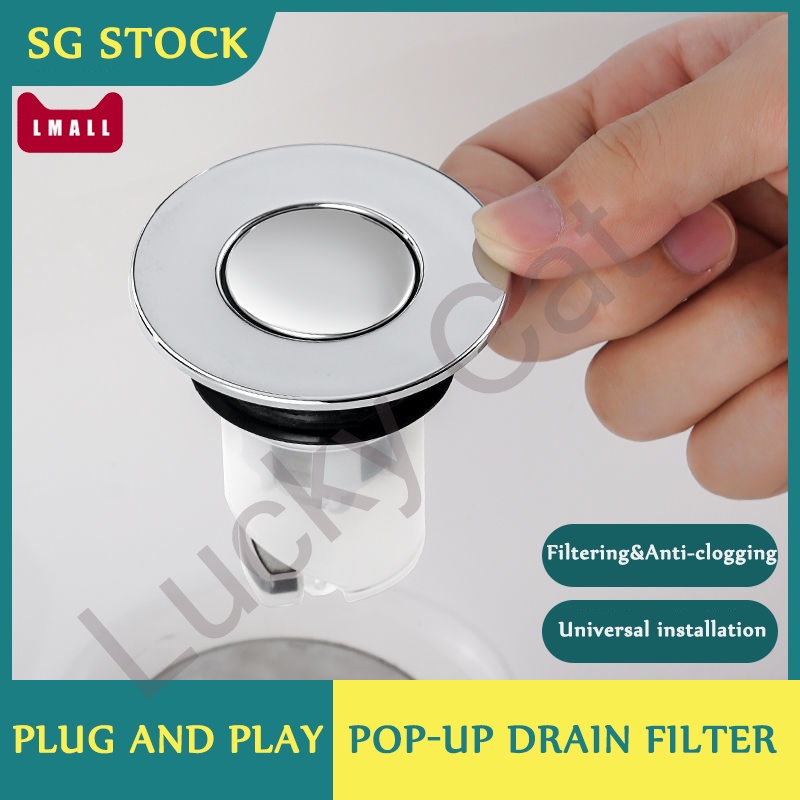 Universal Stainless Steel PopUp Bounce Core / Basin Drain Filter