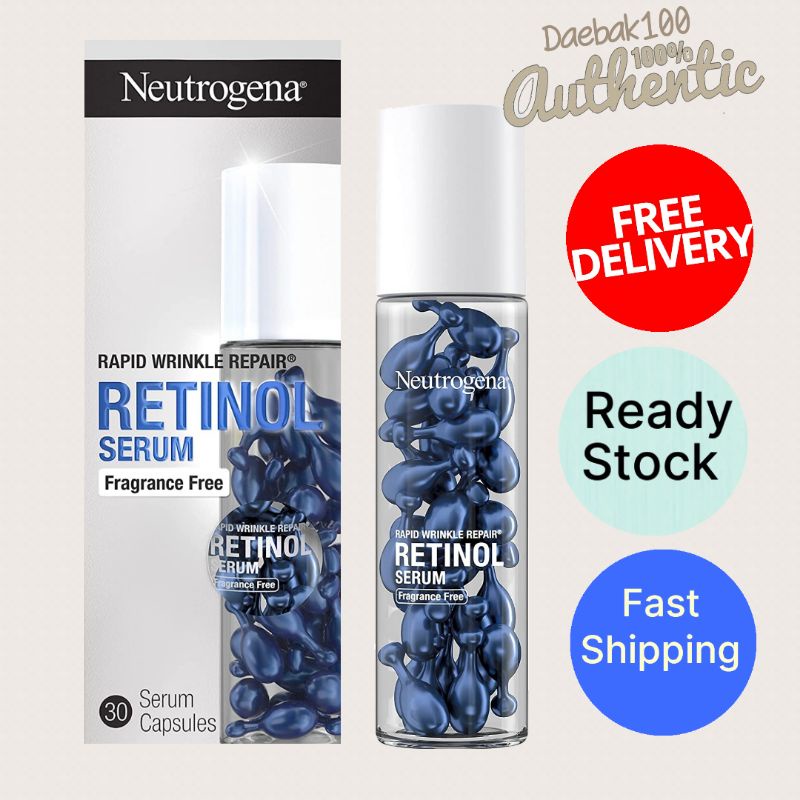 Neutrogena Rapid Wrinkle Repair Retinol Face Serum 30 Capsules Shopee