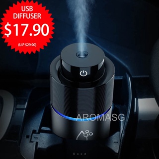 [5.5 SALES] USB Car/Room Aroma Diffuser Humidifier With Free 30ml Essential Oil. Auto Off When Water Level Low