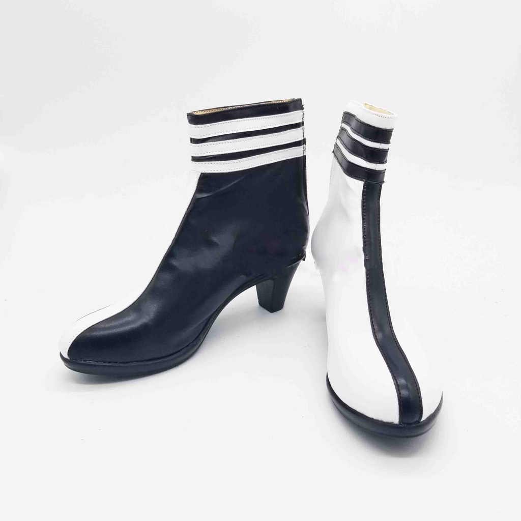 Image of New Tokyo Ghoul JUZO SUZUYA REI Black White High Heel Boots Game Anime shoes Cosplay Accessories Halloween Party shoes for women #2