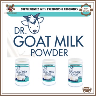 [BUNDLE OF 3]  Dr Goat Milk Powder 7oz - Lactose Free, Supplemented with Prebiotics & Probiotics