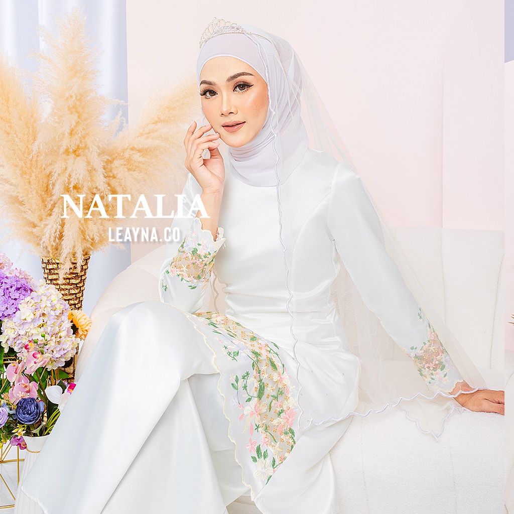 [Shop Malaysia] [LEAYNA.CO] [NATALIA] Baju Kurung Moden Nikah/Tunang (Wedding)