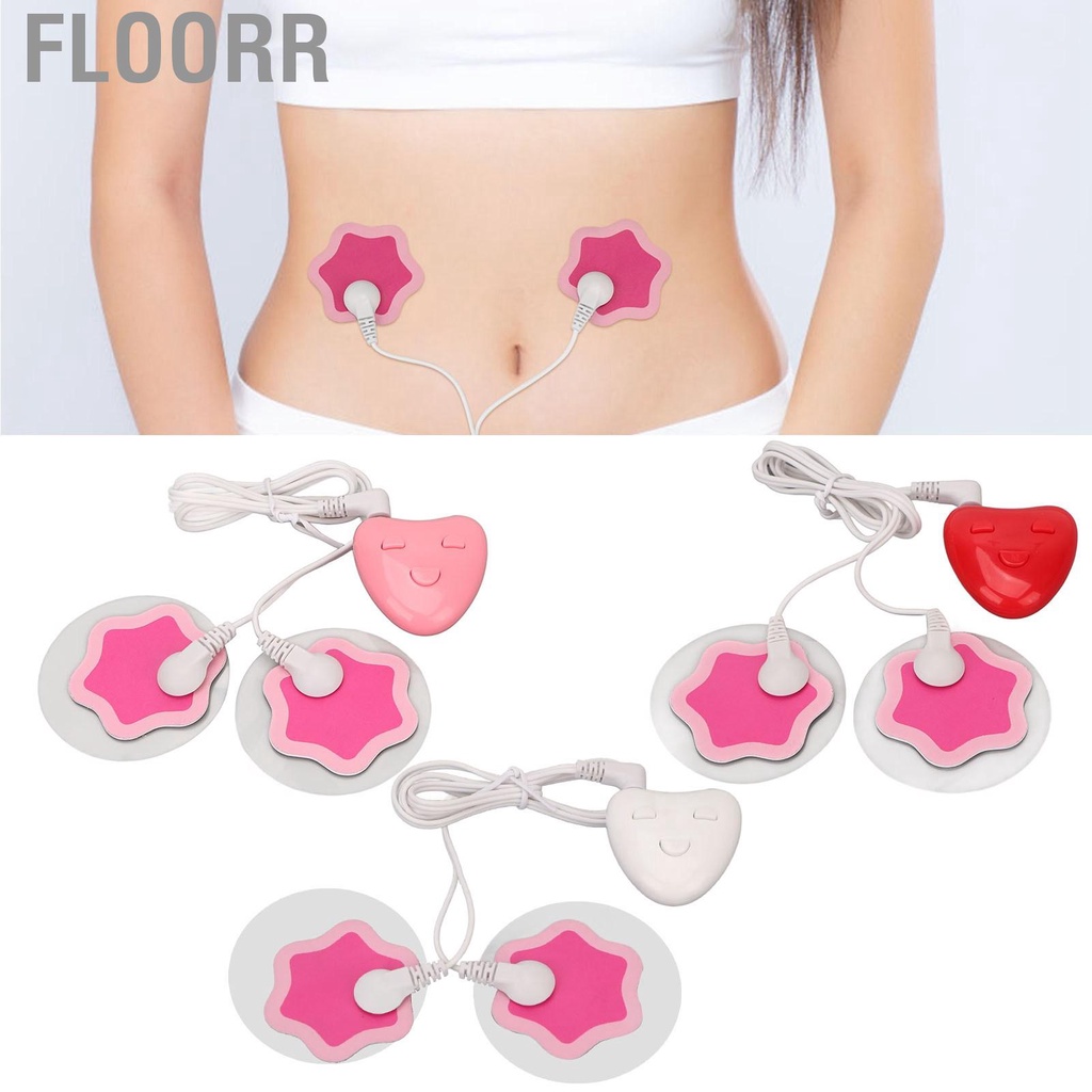 Floorr Menstrual Stop Pain Device with Electrode Patch Rechargeable USB Portable Period Massager for Women