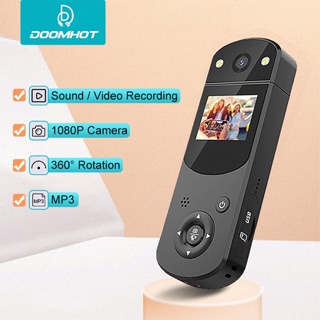 DoomHot Mini Camera 1080P High-definition Screen Portable Multi-function Camera Smart Night Vision DV Digital Camera With Recorder For Video Conferencing Teaching Streaming Gaming