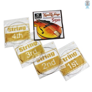 [Sellwell]  Spock S510 4pcs Mandolin String Stainless Steel Exquisite Stringed Musical Instrument new arrive 1019