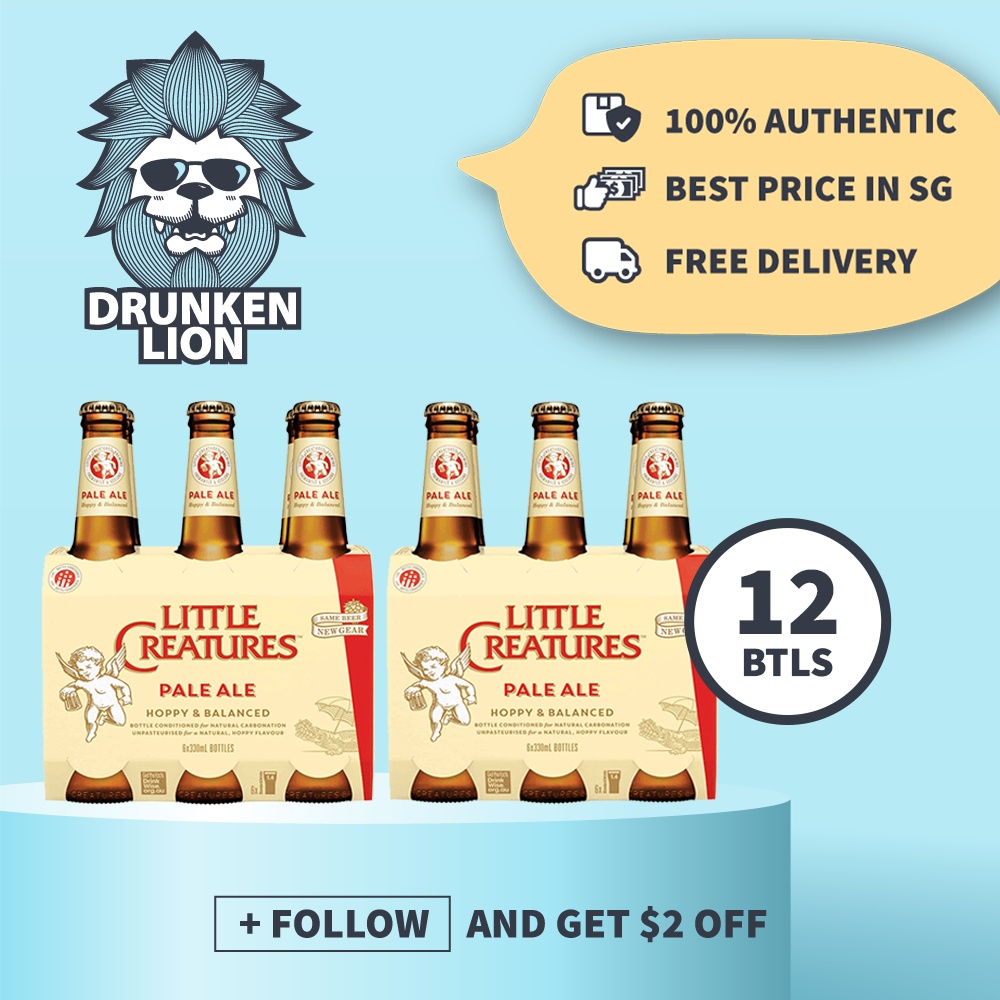 (Bundle of 12) Little Creatures Pale Ale 375ml (Free Delivery) Shopee