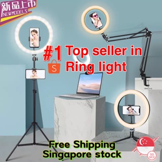 ⚡In Stock⚡26cm LED Selfie Ring Light Set with 2M Tripod Photography Dimmable For Video Live Photo Studio Light