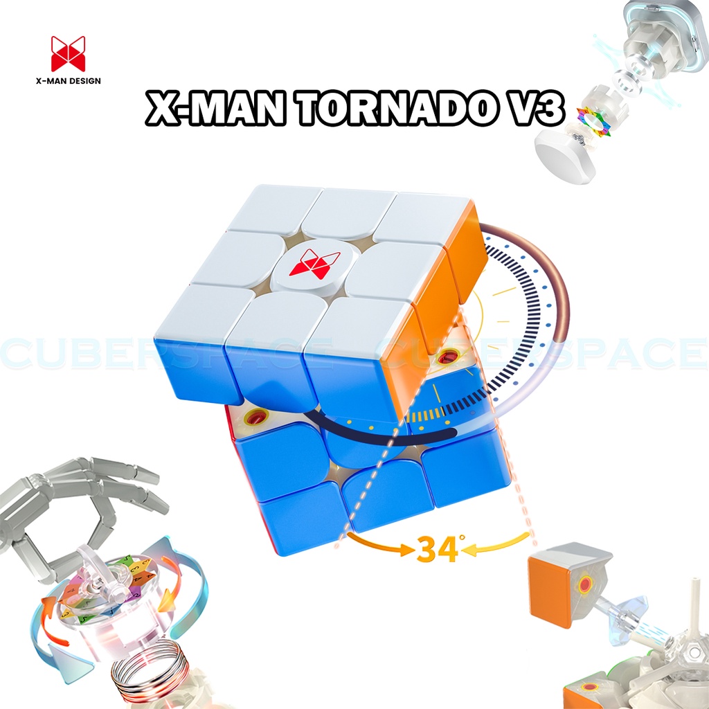 XMan Tornado V3 3x3 Speedcube [SG Stock] Shopee Singapore