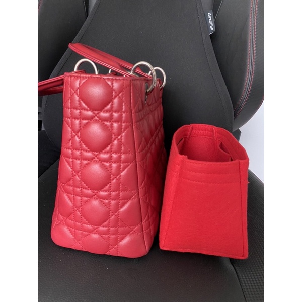 Image of Felt cloth bag insert for Lady Dior small medium large handbag #7