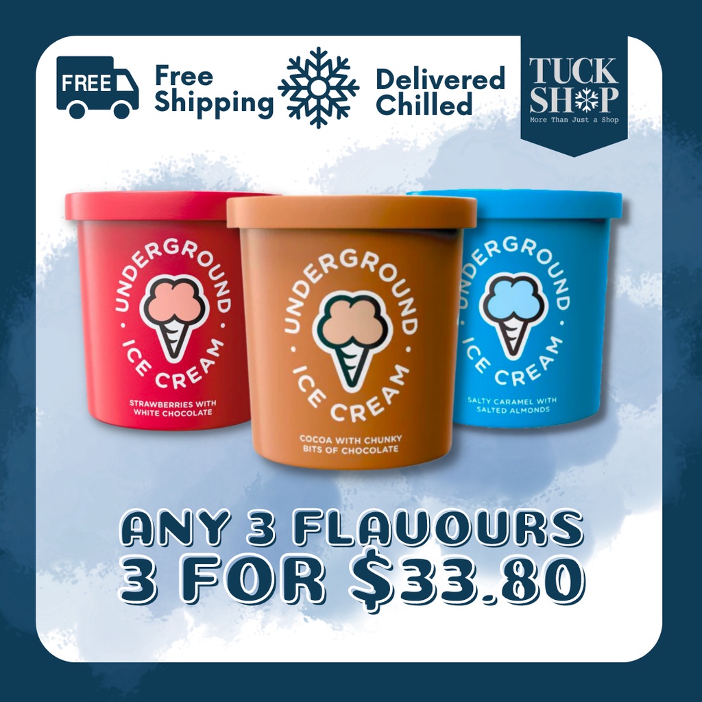 Underground Ice Cream Bundle (Any 3 Flavours) Shopee Singapore