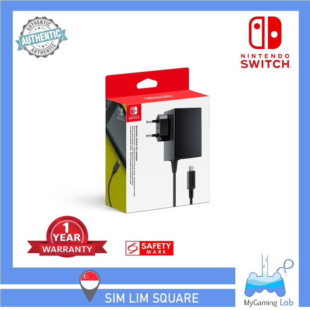 [SG Authentic] Nintendo Switch AC Adapter (2Pin Plug) with Safety Mark