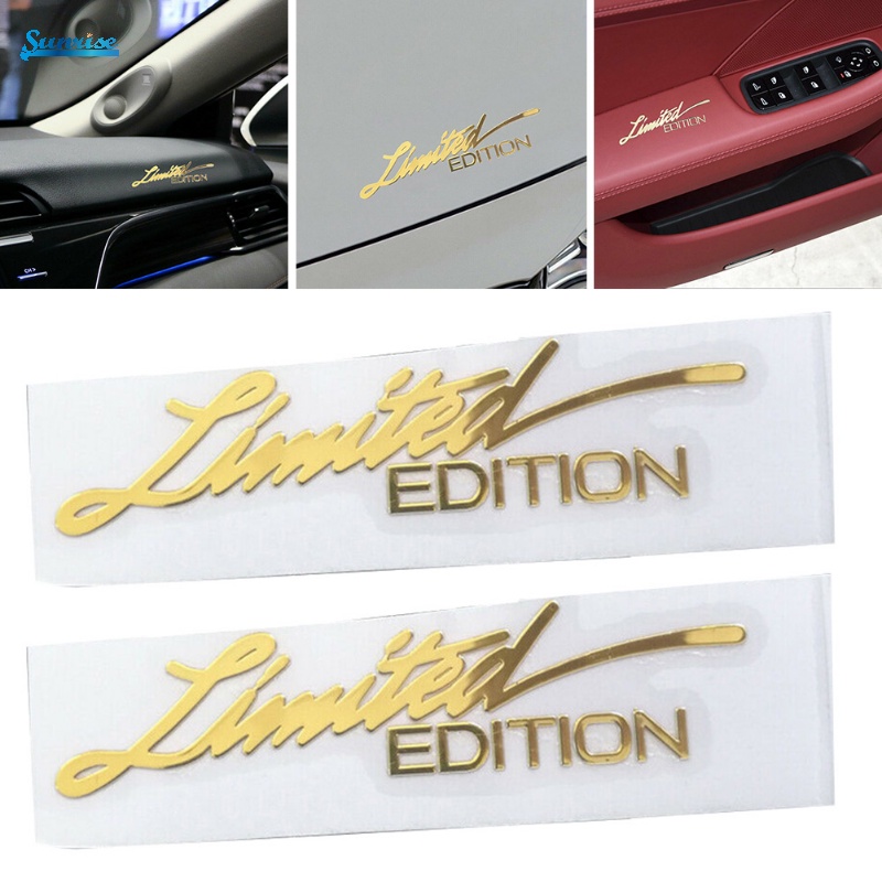 1Pc LIMITED EDITION Car Sticker 3D Gold Body Emblem Badge Metal Sticker ...