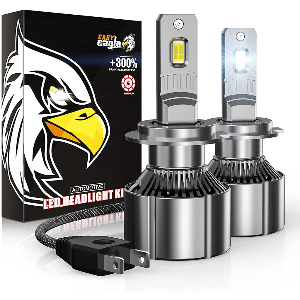 H7 LED Bulb, Easy EAGLE 120W High Power 20000LM Extremely Bright 6500K