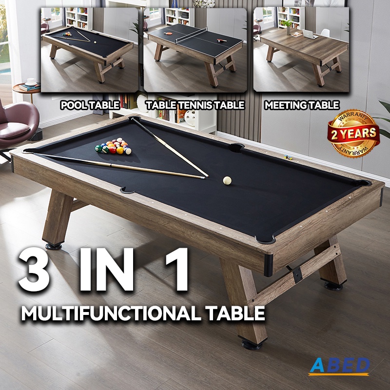 3 IN 1 Billiards Table Office Table American Standard Multifunction