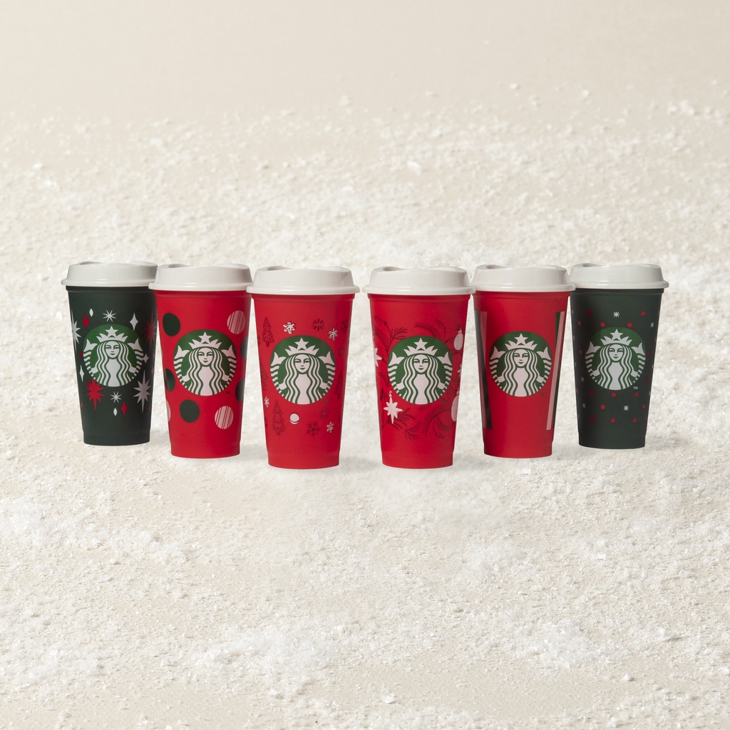 Starbucks Holiday Reusable Cup Set 16oz (Set of 6) Shopee Singapore